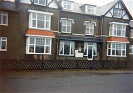 Borth youth hostel on a very wet morning